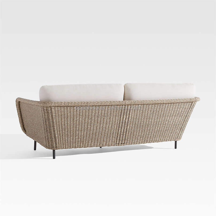 Wholesale Outdoor Seating Sectional Metal Aluminum Frame Customised Poly Rope Garden Sofa Set Frame Style Design