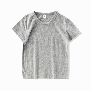 T-shirts pour enfants multicolores, t-shirts unis à col rond, t-shirts unisexes pour filles et garçons - Product Image 3