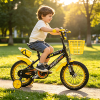 Vélo pour enfants à double frein, cadre en acier, pour la conduite en extérieur, vélo à pédales pour tout-petits, roues d'apprentissage amovibles, vélo sécurisé pour les débutants