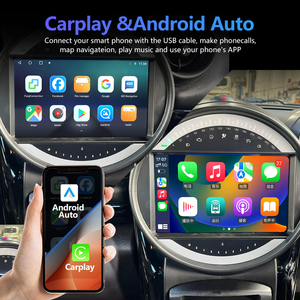 Meihua 9-<span class=keywords><strong>inch</strong></span> Android Auto GPS Bảng điều khiển Stereo <span class=keywords><strong>DVD</strong></span> <span class=keywords><strong>Player</strong></span> Carplay DSP USB cho BMW <span class=keywords><strong>Mini</strong></span> 2001 2014 màn hình cảm ứng sao lưu máy ảnh - Product Image 4