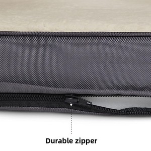 Хит продаж: Прямоугольная всесезонная лежанка для собак с двусторонним дизайном, съемная, моющаяся, из губчатого материала, для прохлады и тепла - Product Image 3