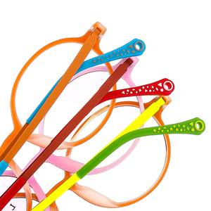 Monturas de gafas redondas de plástico de colores dulces para niños, montura óptica ligera y flexible 8370 - Product Image 4
