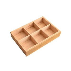 Bamboo <b>tray</b> for snacks and dried fruits, six-compartment pastry, snack, and <b>tea</b> <b>tray</b>, for storing <b>tea</b> and fruit around the - Product Image 4
