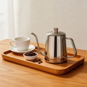 Bouilloire à bec de cygne en acier inoxydable 304 pour café filtre avec long bec verseur pour équipement de préparation de café par infusion - Product Image 2