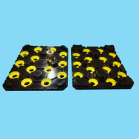 Bandeja de Almacenamiento de Plástico Termoformado ABS/HDPE Negra Resistente al Desgaste, Personalizable OEM YZG -027 para Ferretería