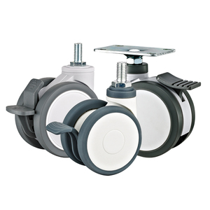 2 "2,5" 3 "4" 5 "Medical Castor Wheels <span class=keywords><strong>PU</strong></span> Twin Kleine Medical <span class=keywords><strong>Caster</strong></span> Wheels Krankenhaus Medical Casters TPR Medical Equipment <span class=keywords><strong>Caster</strong></span> - Product Image 4