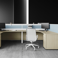 Bureau de vente d'usine Bureau à cloison basse Système de poste de travail Mobilier Bureau modulaire 4 sièges