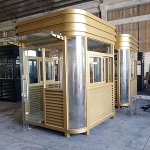 บูธรักษาความปลอดภัยสแตนเลสเกรด 304 ผิว 2B โครงสร้างเชื่อม สำหรับโรงเรียน ลานจอดรถ บ้านพักยาม - Product Image 2