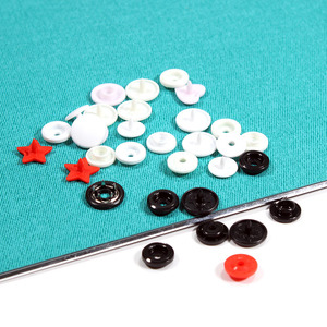 Boutons-<span class=keywords><strong>pression</strong></span> en plastique pour bébés, vêtements pour bébés hypoallergéniques OEKO-TEX populaires, pour barboteuses, bavoirs, vêtements en coton biologique - Product Image 2
