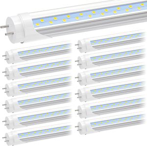 Tubo de aluminio de 4 pies y 36W, tubo de luz Led T8 transparente <span class=keywords><strong>para</strong></span> tiendas, oficinas, garaje, LED fluorescente de repuesto, luz de trabajo de potencia de doble extremo - Product Image 2