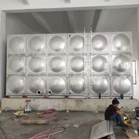 Réservoir d'eau en acier inoxydable de 1000 L avec filtration par osmose inverse et eau potable de qualité supérieure pour hôtels et fermes