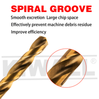 Broca de Acero de Alta Velocidad de 6 mm DIN 338
