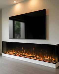 <span class=keywords><strong>Chimenea</strong></span> eléctrica clásica de 48 pulgadas con repisa, efecto de llama realista, 1500W de potencia de calefacción, para decoración de sala de estar y dormitorio. - Product Image 1