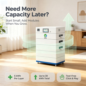Sistema de Almacenamiento de Energía Comercial Fuera de la Red WHE WHE-STACK-51.2V Serie 112kWh LiFePO4, Protección IP20, Enfriamiento por Convección Natural - Product Image 6