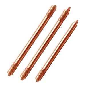 ZKER EARTHING - GROUND THREAD ROD 14.2MM, L=1500MM COPPER GROUND ROD PRICE