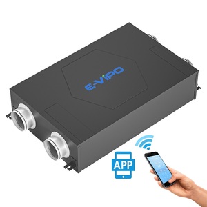 Système de ventilation d'air frais HRV, système de ventilation intelligent ERV <span class=keywords><strong>VMC</strong></span> à <span class=keywords><strong>double</strong></span> <span class=keywords><strong>flux</strong></span>, récupérateur, filtre HEPA, système de ventilation à récupération d'énergie, unité CVC - Product Image 5
