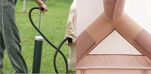 Grande tente de camping extérieure imperméable, abri gonflable d'urgence, une chambre, en PVC Oxford, tente cabine facile à gonfler - Product Image 6