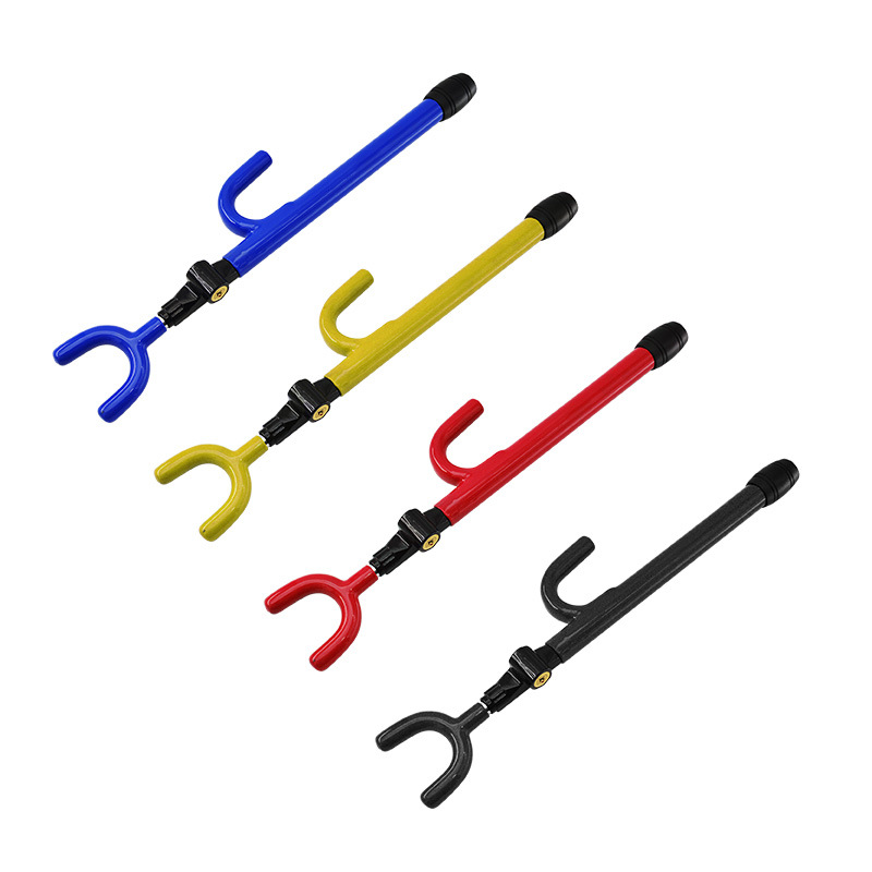 Tacticraft Anti-Theft Steel Baseball Shaped Steering Wheel Lock with 2 Keys - Universal Vehicle Secu