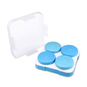 <b>Lunch</b> <b>Box</b> for Adults With Tableware Bag 4 <b>Compartment</b> Divided <b>Lunch</b> Containers With Lids Leakproof BPA Free Dishwasher Safe Blue - Product Image 3