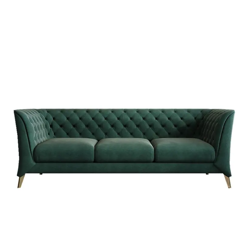 Moderno sofá de la sala de cuero en forma de L tiempo sofá de 5 plazas Chaise Lounge italiano sofá de cuero de lujo