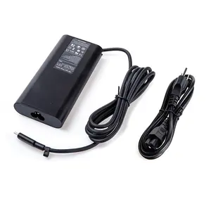 Carregador 130W Laptop USB C Tipo C Adaptador AC para Dell XPS 15 17, Dell Precision 5530 2 em 1, Dell Latitude cabo de alimentação