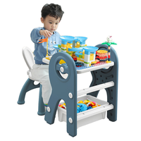Ensemble table et chaise d'étude pour enfants de maternelle, bureau pour enfants, bureau d'étude pour enfants, ensemble de bureau et de chaise multifonctionnel pour enfants