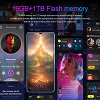 Teléfono Inteligente para Juegos GT10 Pro de 7.3 Pulgadas con Android, 5G Desbloqueado, Tecnología CDMA, Tipo-C, con Memoria de 16GB+1TB