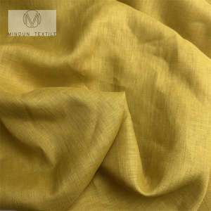 Listo para enviar, venta al por mayor, 195GSM, 100%, tela de lino puro para camisa, sofá, pantalones, pantalones, blanco, Lino teñido liso Natural, nulo - Product Image 6