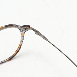 Gafas con montura completa redonda con patrón de mármol, estilo retro unisex, monturas ligeras para corrección de la visión anti-UV - Product Image 3