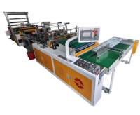 Petite machine automatique à grande vitesse pour la fabrication et la fermeture de sacs en PE, polyéthylène et plastique bio avec fermeture éclair, à prix compétitif