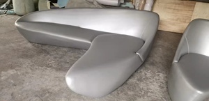Sofá Zaha Moon de Diseño Nórdico, Sofá de un Solo Asiento, Diseño Moderno y de Lujo, en Forma de Arco para Sala de Estar o Villa - Product Image 4