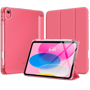 Coque de protection pour tablette <span class=keywords><strong>MoKo</strong></span> avec dos transparent givré, support pliable à trois volets pour iPad A16 11e génération 2025 - Product Image 1