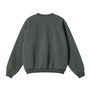 Maglione in pile di cotone 100% di lusso a girocollo con logo stampato personalizzato <span class=keywords><strong>felpe</strong></span> spesse stile oversize - Product Image 5