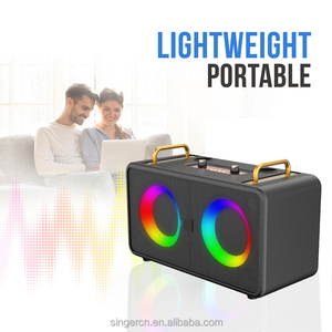 Mini haut-parleur en bambou M4407, haut-parleur sans fil rechargeable carré, haut-parleur Bluetooth compatible avec les smartphones, haut-parleur stéréo - Product Image 3