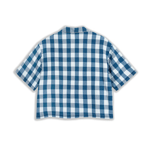 <span class=keywords><strong>Camisa</strong></span> de <span class=keywords><strong>Manga</strong></span> <span class=keywords><strong>Corta</strong></span> a Cuadros con Cuentas de Algodón Denim de Alta Calidad para <span class=keywords><strong>Hombre</strong></span>, Estilo Moderno, Marca Dreaming Lion - Product Image 1