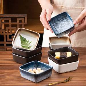 일본 빈티지 스타일 석기 세라믹 간장 접시 레스토랑 조미료 접시에 대한 친환경 미니 딥 그릇 - Product Image 1