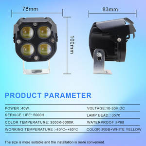 Luz de Trabajo de Repuesto Cuadrada de 4 Pulgadas y 36 W, 12 V, Chip 5050, Resistente al Agua IP68, Luz LED con 2 Años de Garantía, Universal para Automóviles, Vehículos Todoterreno, SUV y Camiones - Product Image 4