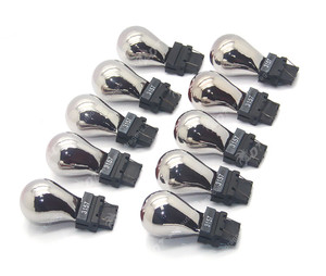 Bombilla de Coche de Filamento Único de Vidrio, Plateada, Cromada, Ámbar, T10 T20 S25 3157, 12V 21W - Product Image 5