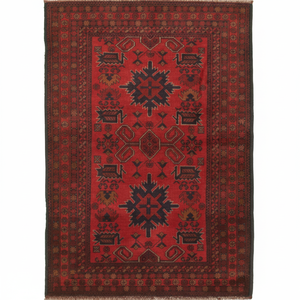 Alfombra Afgana Tribal de Lujo Hecha a Mano con Diseño de Nudos Modernos para Sala de Estar, Hotel, Oficina, Hogar Comercial - Product Image 1