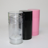 Contenants de déodorant en plastique AS vides personnalisables - Tubes ronds à visser de 30g/50g/75g pour cosmétiques