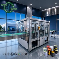 Machine de remplissage et de scellage automatique de canettes 6000 CPH de pointe avec contrôle précis du niveau et 18-4 Seamer
