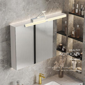 Lámpara de pared de luz de <span class=keywords><strong>espejo</strong></span> <span class=keywords><strong>LED</strong></span> ajustable para baño, Hotel, casa, restaurante, Villa, centro comercial, inodoro, hierro, decoración de galería de imágenes iluminada - Product Image 6