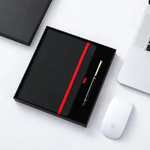 Luxe Custom Dagboek Agenda Notebook Gift Set Met Pen & Box & Bag Voor Vastgoed/Bouw Verzekering Gezondheidszorg instituten