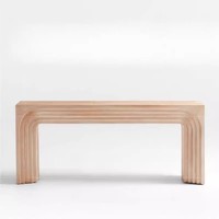 Table console multifonctionnelle en bois massif de style vintage, rustique, minimaliste, nordique et moderne pour l'entrée, le couloir ou le hall.