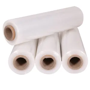 Industrial Cling Roll Film Packaging Machine 50-120 Gauge LLDPE Stretch Plastic Wrap 500mm Width Soft Moisture-Proof Extrusion