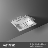 Yiti Lavabo intégré moderne à trou unique, sur mesure, en dalles de marbre ardoise, pour salle de bain/laverie, origine chinoise