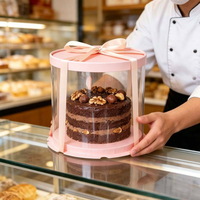 Muttertags-Ideen: 6-Zoll Klassische Rosenblumenbox, Doppelschichtige Kuchen-Geschenkbox, Recycelbar, Hochglanz-Laminierung, Anpassbar