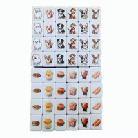 Puzzelspel Mahjong Set Aan Zee Escape Aangepaste Vlag Emoj Fruit Patroon Mahjong Tegels Poker Chips Type