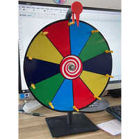 Roue promotionnelle de sport de table à 12 fentes Support de roulette effaçable à sec de 12 pouces pour les salons professionnels Vacances