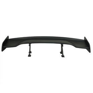 Aileron d'aile de coffre arrière de style GT noir brillant universel Aileron de voiture de course ABS pour berline berline Aileron de queue en fibre de carbone noir - Product Image 1